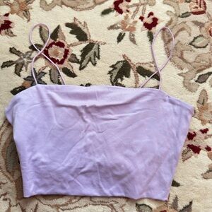 SHEIN Light Purple Crop Top
